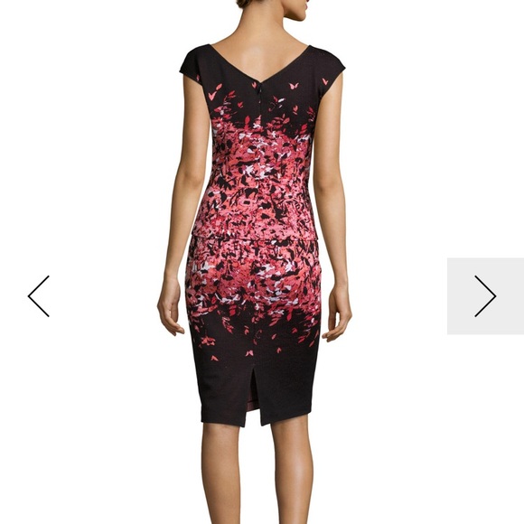 St. John Collection peplum jacquard Dress. - Picture 2 of 7